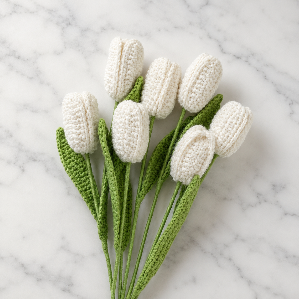 Handmade Crocheted Tulips