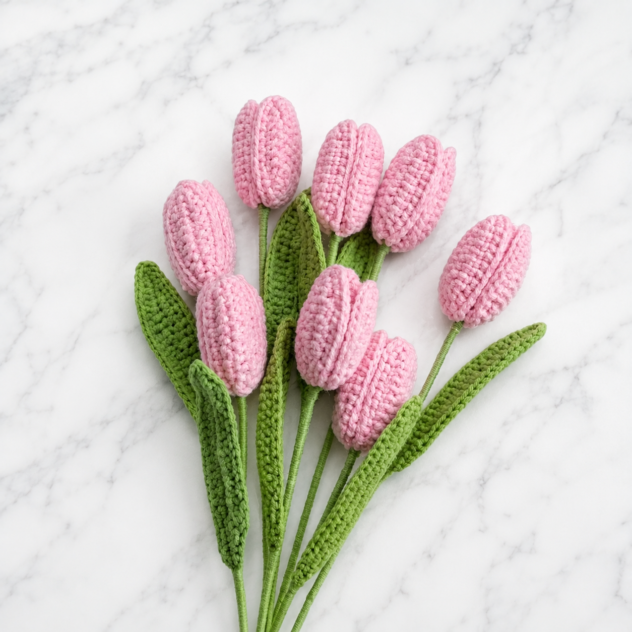 Handmade Crocheted Tulips