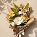 Handmade Crocheted Daffodil Bouquet Joy Blooms London