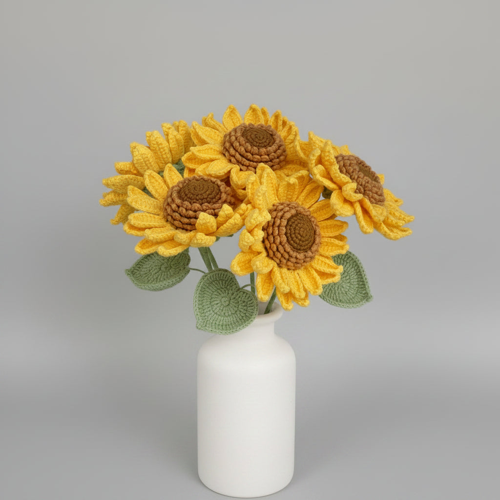 Handmade Crocheted Sunflower 🌻 Joy Blooms London