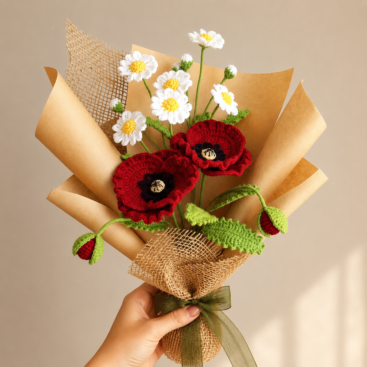Handmade Wildflower Crochet Bouquet Joy Blooms London