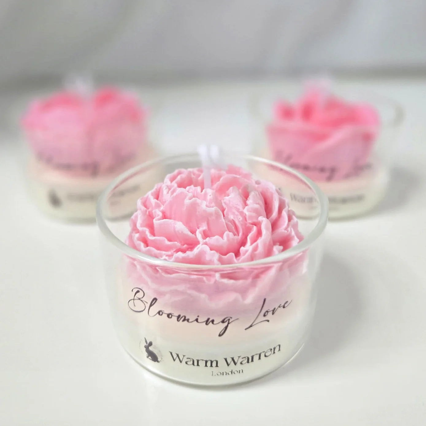 Blooming Love Candles, Peony, Rose