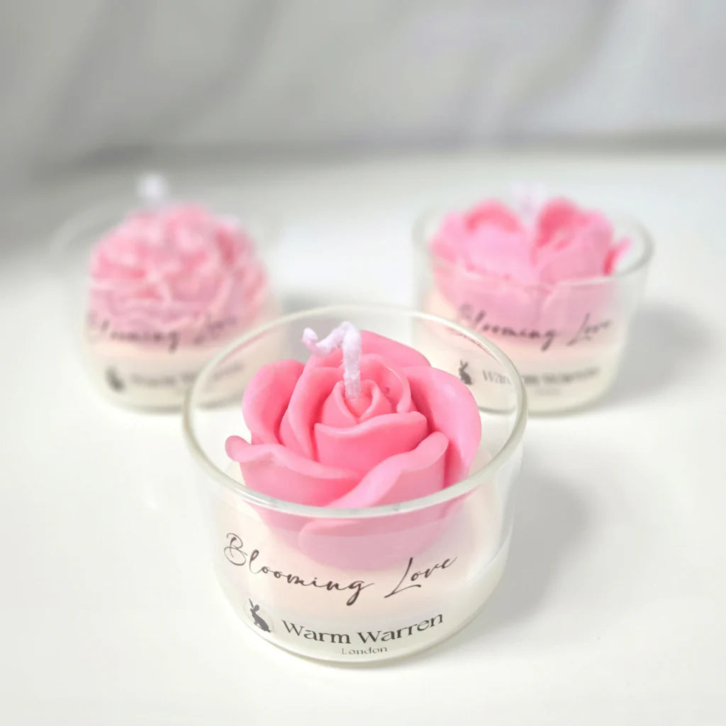 Blooming Love Candles, Peony, Rose